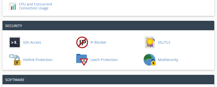 Güvenlik menüsünde SSL/TLS bölümünü bulun.