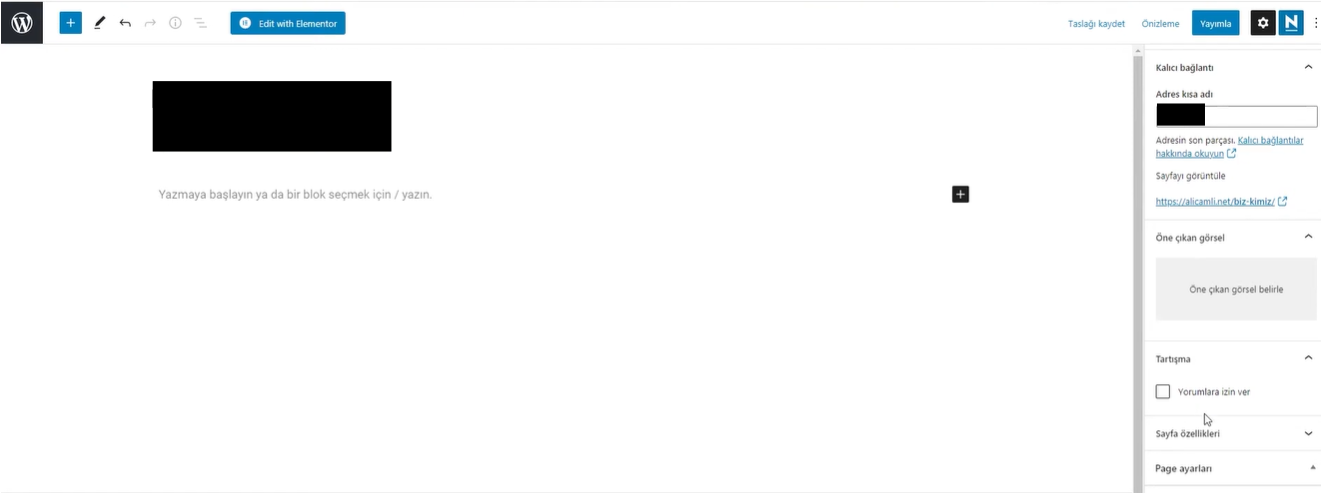 wordpress de sayfa ekleme